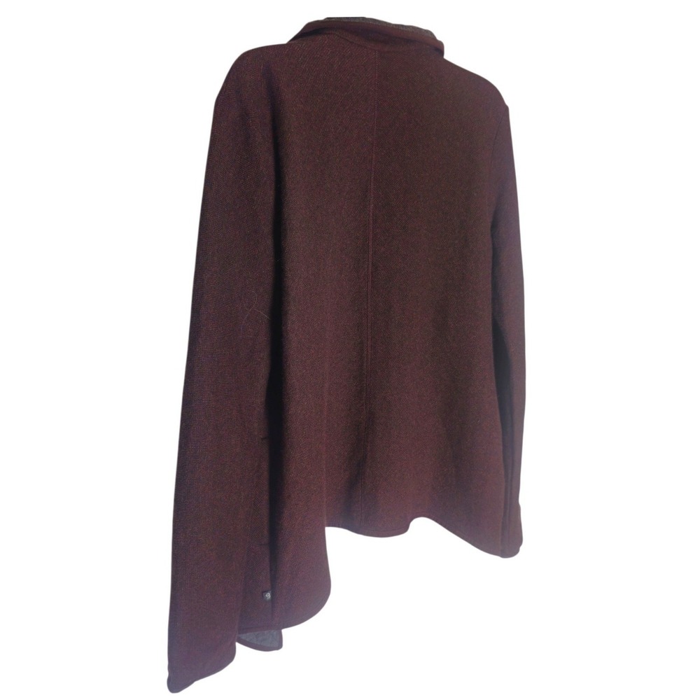 Mountain Hardware Sarafin Wrap Sweater Cardigan Brown/Gray Sz L Quilted Granola - Picture 7 of 14
